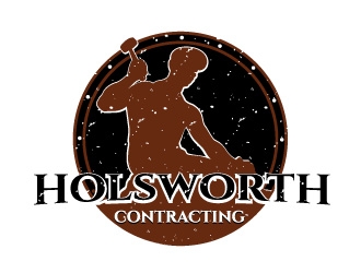 Holsworth Contracting logo design by Boomstudioz