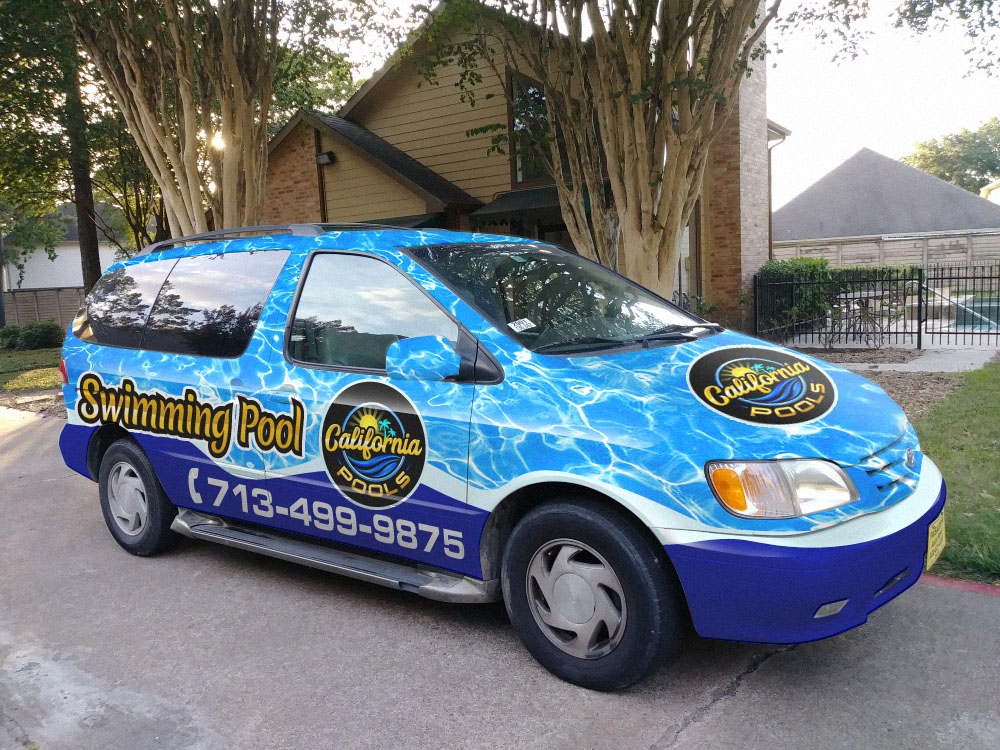 California Pools logo design by scriotx