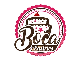 Boca Pastries logo design by DreamLogoDesign