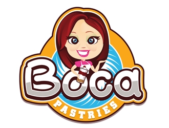 Boca Pastries logo design by DreamLogoDesign