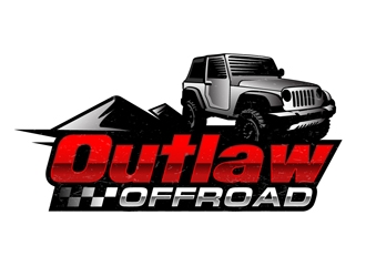 Outlaw Offroad logo design by DreamLogoDesign