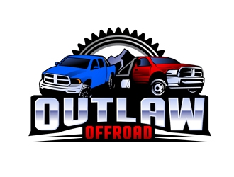 Outlaw Offroad logo design by DreamLogoDesign
