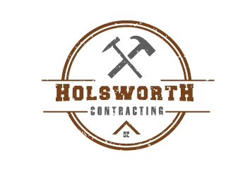 Holsworth Contracting logo design by Boomstudioz