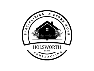 Holsworth Contracting logo design by sidiq384