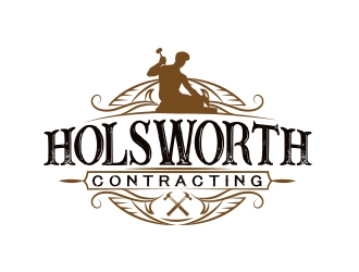 Holsworth Contracting logo design by fawadyk