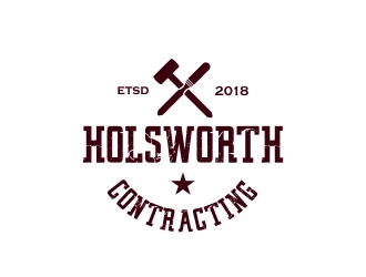 Holsworth Contracting logo design by cikiyunn