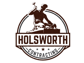Holsworth Contracting logo design by logoguy