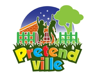 Pretendville logo design by MAXR