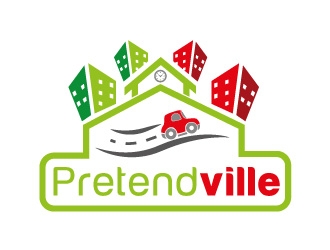 Pretendville logo design by Boomstudioz