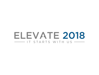 Elevate 2018 logo design by salis17