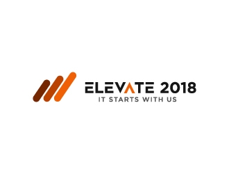 Elevate 2018 logo design by fillintheblack