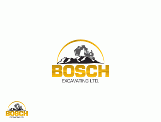 Bosch Excavating Ltd logo design by Dehints