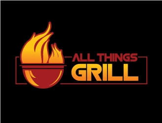 www.allthingsgrill.com logo design by Erasedink