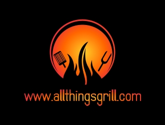 www.allthingsgrill.com logo design by cikiyunn