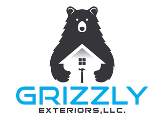 Grizzly Exteriors, LLC. logo design by logoguy