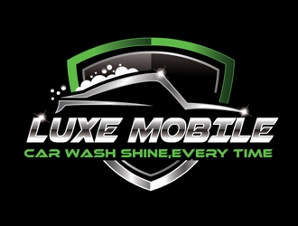 Luxe Mobile Car Wash Shine,Every Time logo design by logoguy