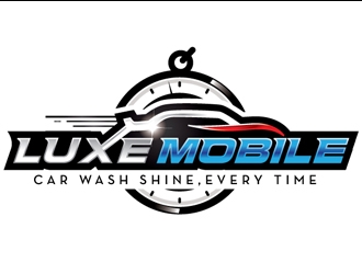 Luxe Mobile Car Wash Shine,Every Time logo design by logoguy