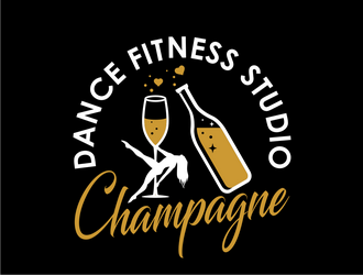 Champagne Dance Fitness Studio logo design by haze