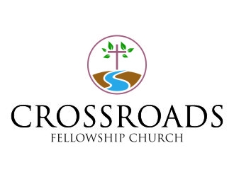 Crossroads Fellowship Church  logo design by jetzu