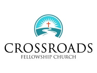 Crossroads Fellowship Church  logo design by jetzu
