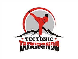Tectonic Taekwondo logo design by gitzart