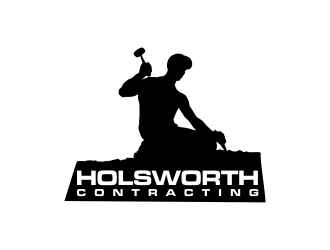 Holsworth Contracting logo design by oke2angconcept