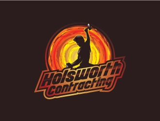 Holsworth Contracting logo design by artbitin