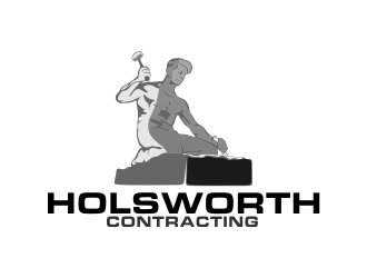 Holsworth Contracting logo design by mckris
