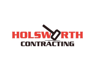 Holsworth Contracting logo design by artbitin