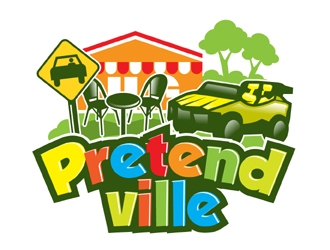 Pretendville logo design by MAXR