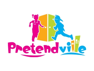 Pretendville logo design by Eliben