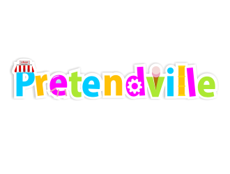 Pretendville logo design by coco