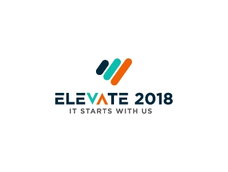 Elevate 2018 logo design by fillintheblack
