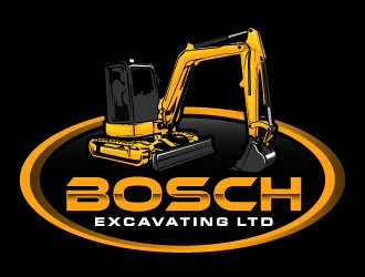 Bosch Excavating Ltd logo design by daywalker