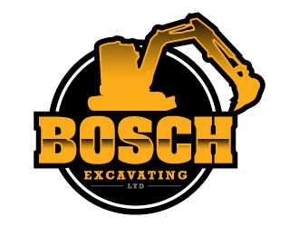 Bosch Excavating Ltd logo design by daywalker