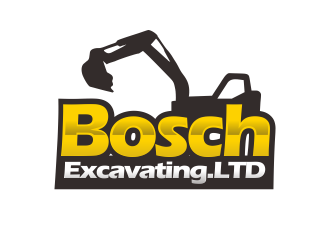 Bosch Excavating Ltd logo design by YONK
