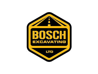 Bosch Excavating Ltd logo design by fajarriza12