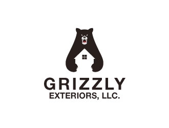 Grizzly Exteriors, LLC. logo design by artbitin