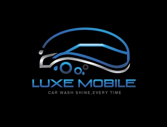 Luxe Mobile Car Wash Shine,Every Time logo design by Suvendu
