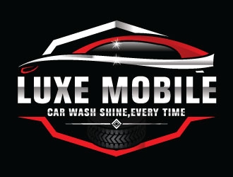Luxe Mobile Car Wash Shine,Every Time logo design by Suvendu