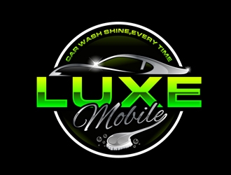 Luxe Mobile Car Wash Shine,Every Time logo design by DreamLogoDesign