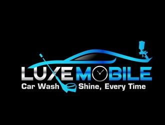 Luxe Mobile Car Wash Shine,Every Time logo design by DreamLogoDesign
