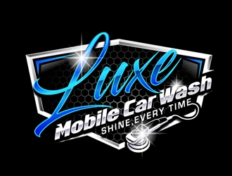 Luxe Mobile Car Wash Shine,Every Time logo design by DreamLogoDesign