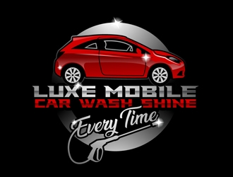 Luxe Mobile Car Wash Shine,Every Time logo design by DreamLogoDesign