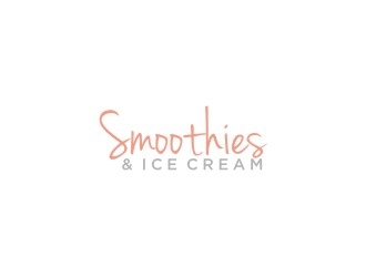 Smoothies & Ice Cream  logo design by bricton