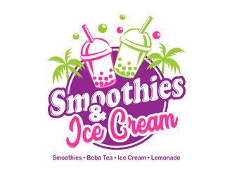 Smoothies & Ice Cream  logo design by haze