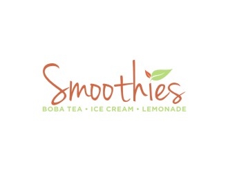 Smoothies & Ice Cream  logo design by bricton