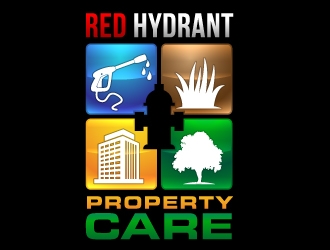 Red Hydrant Property Care logo design by nexgen