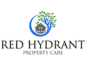 Red Hydrant Property Care logo design by jetzu