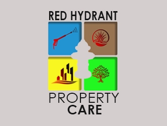 Red Hydrant Property Care logo design by keshawn